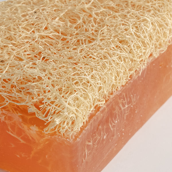 Lavendel Seife mit Kürbisfaser
